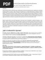 Las Estaciones de La Cultura de Paz y Los Derechos Humanos