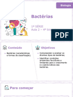 Bactérias: 1 Série Aula 2 - 4º Bimestre