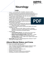 Hippo EM Foundations - Neurology Written Summary