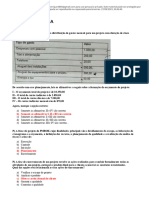 Compilado de Provas de Gerência de Projetos de Software - UNIP EAD - Passei Direto