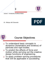 Lecture 1 - Introduction and Rectilinear Motion