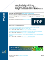 Mesoscopic Simulation of Three-Dimensional Pool Boiling Based On A Phase-Change Cascaded Lattice Boltzmann Method