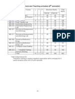 Course Structure and Teaching Schedule (5 Semester)