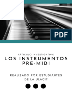 Los Instrumentos Pre-Midi Investigación