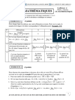 Mathématiques: (2 Points) Exercice 1