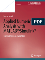 Applied Numerical Analysis With MATLAB - Simulink. For Engineers A