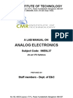 06ESL37 - Analog Electronics Lab