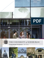 University of Edinburgh Post Graduate Prospectus 2011 Entry