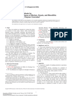 Chemical Resistance of Mortars, Grouts, and Monolithic Surfacings and Polymer Concretes