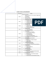 Course Outlines and Course Requirements