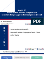 Modul 8.2 - Pembiayaan API & Integrasinya Ke Dalam Penganggaran Dae.