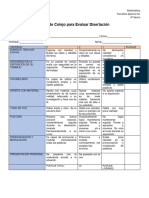 Lista de Cotejo 8 Básico