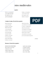 Textos Medievales. Antología Sencilla de Todos Los Géneros