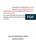 Low Temperature Food Preservation