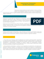 Autorizacion Tratamiento de Datos Personales