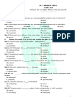 Bài ôn tập học kì II - Review 3 - Test 1