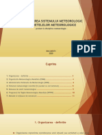 P1 - Meteorologie - Organizarea Sistemului Meteorologic Si A Retelelor Meteorologice