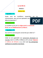 Les Questions Et Réponses Concernant La Loi 69-21