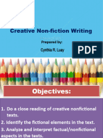 Creative Non-Fiction-Factual-Fictional