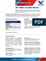 Synpower MST C4 5W-30-PI Sheet