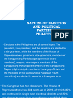 Nature of Election and Political Parties in Philippines