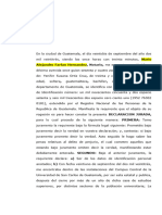 Acta Notarial de Declaración Jurada Yenifer Susana Ortiz Cruz