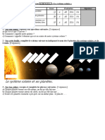 Le Systeme Solaire Evaluation