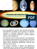 Los Planetas Del Sistema Solar