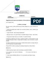 Diagnóstico para Alumnos Que Ingresan A Primer Grado de Secundaria