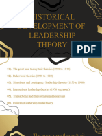 HISTORICAL DEVELOPMENT OF LEADERSHIP THEORY by Slidesgo