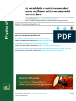 A 0.14 THZ Relativistic Coaxial Overmoded Surface Wave Oscillator With Metamaterial Slow Wave Structure