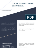 Documentos Provenientes Del Extranjero