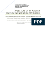 Practica 2 Estudio Del M.A.S en Un Péndulo Simple y en Un Péndulo Reversible.