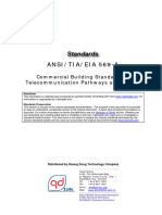 Cabling Standard - ANSI-TIA-EIA 569 A - Commercial Building Standard For Telecom Pathway and Spaces