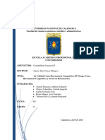 Informe #5 y 6 La Calidad Como Herramienta Competitiva - El Tiempo Como Una Herramienta Competitiva y Teoría de Restricciones