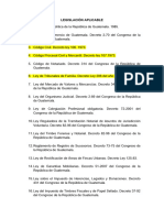 Listado de Leyes, Fase Privada USAC