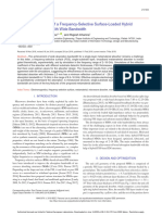 Experimental Validation of A Frequency-Selective Surface-Loaded Hybrid Metamaterial Absorber With Wide Bandwidth