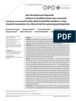 Ophthalmic Physiologic Optic - 2021 - Durgam - Visual Photosensitivity Threshold and Objective Photosensitivity Luminance