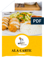 Ala Carte Menu