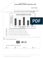 Primer Ensayo Simce 4 Basico Matematica 2023 5419813