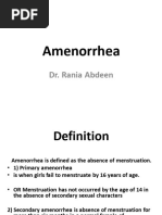 Amenorhea 2023