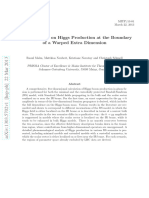 5D Perspective On Higgs Production at The Boundary of A Warped Extra Dimension