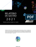 Relatório de Gestão 2021 - Tribunal Regional Federal Da 1 Região