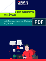 Noções de Direito Militar: Lei Complementar Estadual N. 87/2008