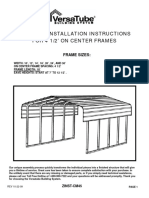 Steel Carport 12x29x12