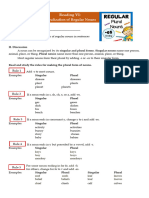 Pluralization of Regular Nouns