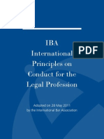 IBA International Principles On Conduct For The Legal Profession May 2011