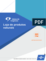 Loja de Produtos Naturais: Empreendedorismo