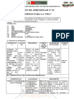 Sesión de Aprendizaje Mes de Marzo Religion