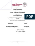 La Remuneración en La Fuerza de Ventas.